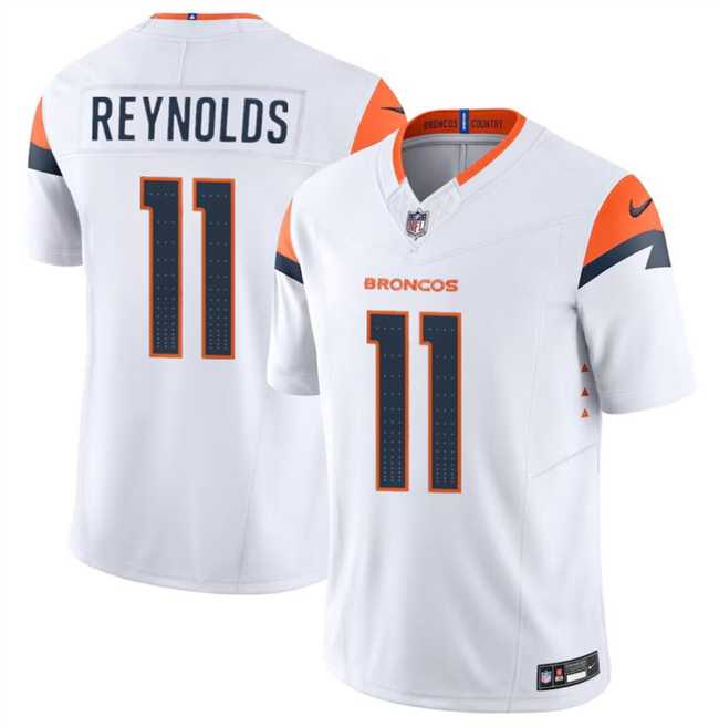 Men & Women & Youth Denver Broncos #11 Josh Reynolds White 2024 F.U.S.E. Vapor Limited Stitched Jersey->detroit lions->NFL Jersey